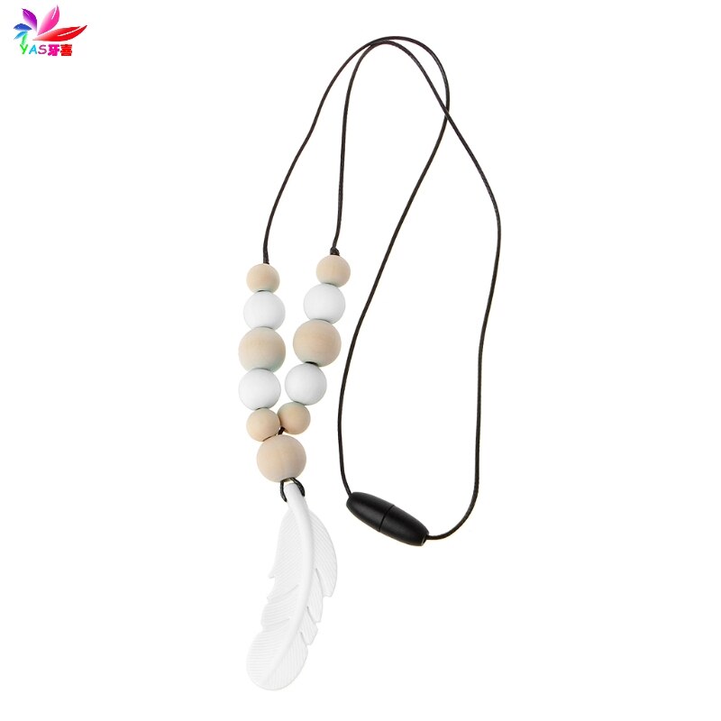 Food Safe Silicone Teething Bead Necklace